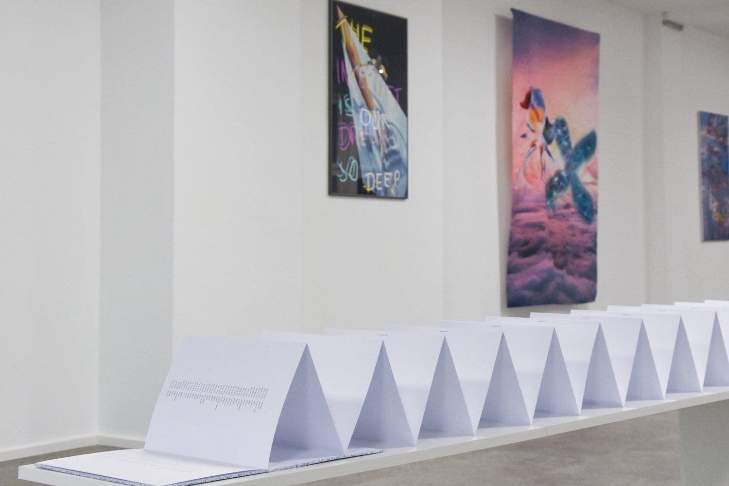 AUTOMATIC DREAMS — the folded-paper sculpture in detail